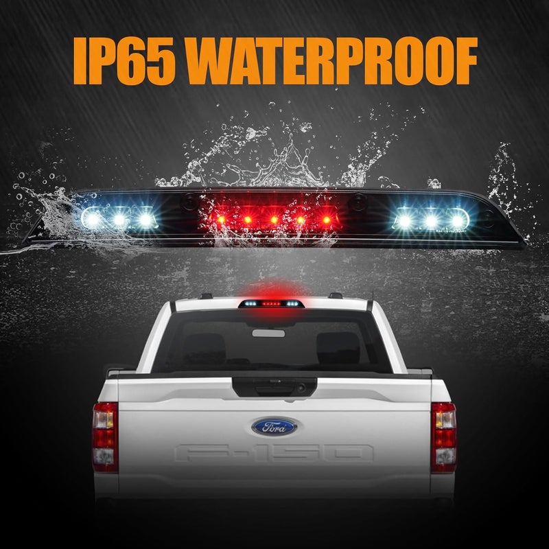 Cxdar Third 3rd Brake Light LED for 2015-2020 Ford F150, High Mount Rear Brake Lights Assembly for 2017-2020 F250/F350/F450 Super Duty, Waterproof Center Cab Lamp Stop Light (Black) - Image 5